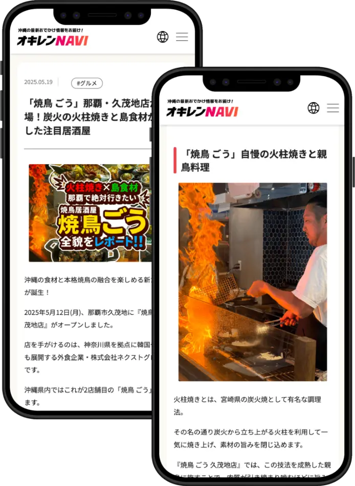 オリジナル記事作成プランの掲載箇所イメージ