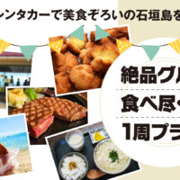 石垣島のレンタカーで美食を巡る！絶品グルメ食べ尽くし1周プラン！